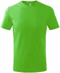 Dječja jednostavna majica, jabuka zelena