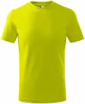 Dječja jednostavna majica, limeta zelena
