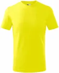 Dječja jednostavna majica, limun žuto