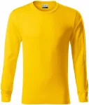 Izdržljiva muška majica s dugim rukavima, žuta boja