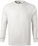Jednostavni muški džemper, bijeli mramor