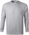 Jednostavni muški džemper, srebrni mramor