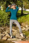 Ženska majica uskog kroja s dugim rukavima | Ženske trenirke s džepovima