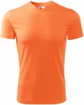 Majica s asimetričnim izrezom, neonska mandarina