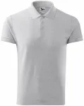 Muška elegantna polo majica, svijetlo sivi mramor