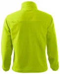 Muška flisova jakna, limeta zelena