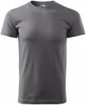 Muška jednostavna majica, čelično siva