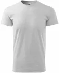 Muška jednostavna majica, svijetlo sivi mramor