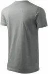 Muška jednostavna majica, tamno sivi mramor
