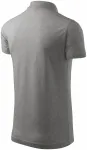Muška jednostavna polo majica, tamno sivi mramor