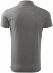 Muška jednostavna polo majica, tamno sivi mramor