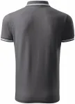 Muška kontra majica polo, čelično siva
