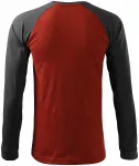 Muška kontrastna majica dugih rukava, marlboro crvena