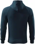 Muška kontrastna majica s kapuljačom, tamno plava