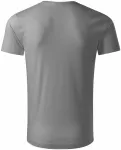 Muška majica od organskog pamuka, svijetlo srebrna