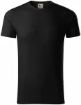 Muška majica, teksturirani organski pamuk, crno