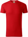 Muška majica, teksturirani organski pamuk, crvena