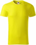 Muška majica, teksturirani organski pamuk, limun žuto