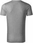 Muška majica, teksturirani organski pamuk, svijetlo srebrna
