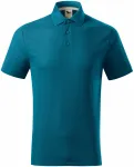 Muška polo majica od organskog pamuka, petrol blue