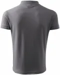 Muška široka polo majica, čelično siva