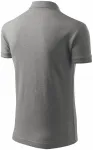 Muška široka polo majica, tamno sivi mramor