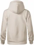 Udobna ženska majica s kapuljačom, ledeno siva