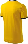 Uniseks majica s kontrastom, žuta boja