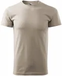 Uniseks majica veće težine, ledeno siva