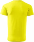 Uniseks majica veće težine, limun žuto