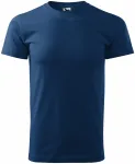 Uniseks majica veće težine, ponoćno plava