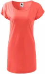 Ženska duga majica / haljina, koraljni