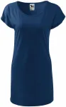 Ženska duga majica / haljina, ponoćno plava