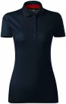 Ženska elegantna mercerizirana polo majica, tamno plava