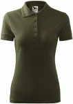 Ženska elegantna polo majica, military