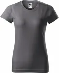 Ženska jednostavna majica, čelično siva
