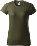 Ženska jednostavna majica, military