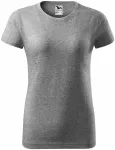 Ženska jednostavna majica, tamno sivi mramor