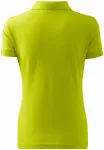 Ženska jednostavna polo majica, limeta zelena