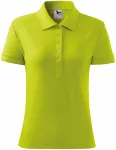 Ženska jednostavna polo majica, limeta zelena