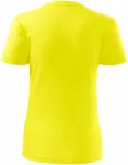 Ženska klasična majica, limun žuto