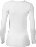 Ženska majica dugih rukava i dubljeg dekoltea, bijela