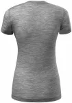 Ženska majica od merino vune, tamno sivi mramor