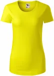 Ženska majica od organskog pamuka, limun žuto