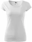 Ženska majica s vrlo kratkim rukavima, bijela