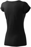 Ženska majica s vrlo kratkim rukavima, crno