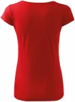 Ženska majica s vrlo kratkim rukavima, crvena