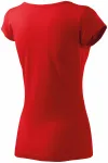 Ženska majica s vrlo kratkim rukavima, crvena