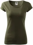 Ženska majica s vrlo kratkim rukavima, military