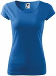 Ženska majica s vrlo kratkim rukavima, svijetlo plava